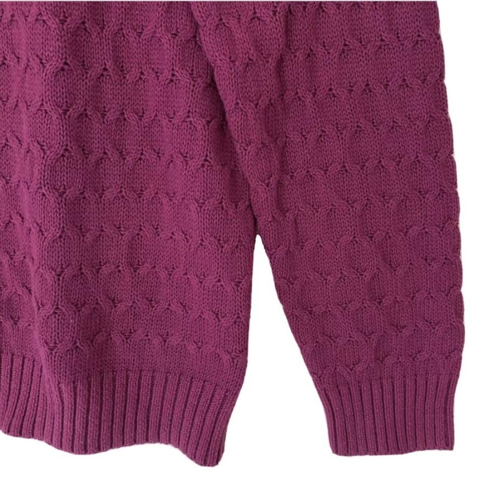 ⛔️SOLD⛔️ CROFT & BARROW Cable Knit Sweater Sz XL - Picture 6 of 13